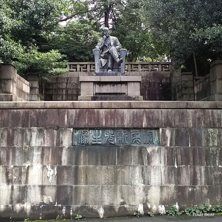 東京大学　東大　本郷　濱尾新先生銅像　ポーラベア