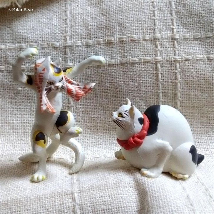 歌川国芳　猫　ネコ　ポーラベア　踊る猫又　鼠よけの猫
