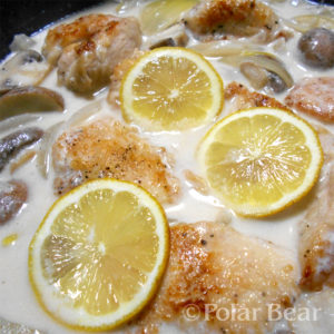 ポーラベア　鶏肉のレモンクリーム煮　レモン