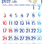 株式会社ポーラベア　ポーラベア　カレンダー　2022年　7月